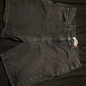 Men's Black Jean Shorts